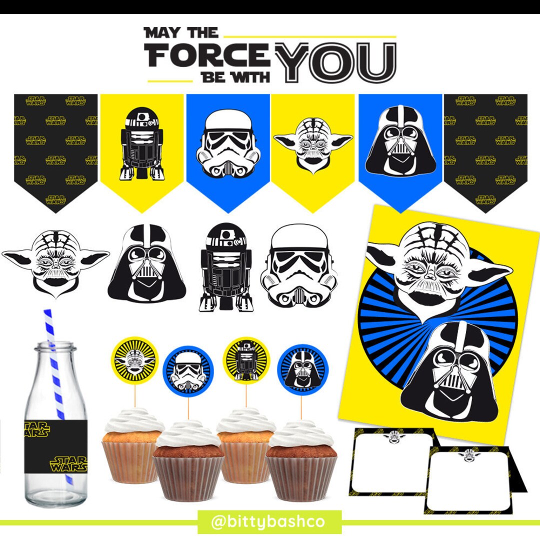 Star Wars Party DIY Printable | Star Wars Theme Party Decorations ...