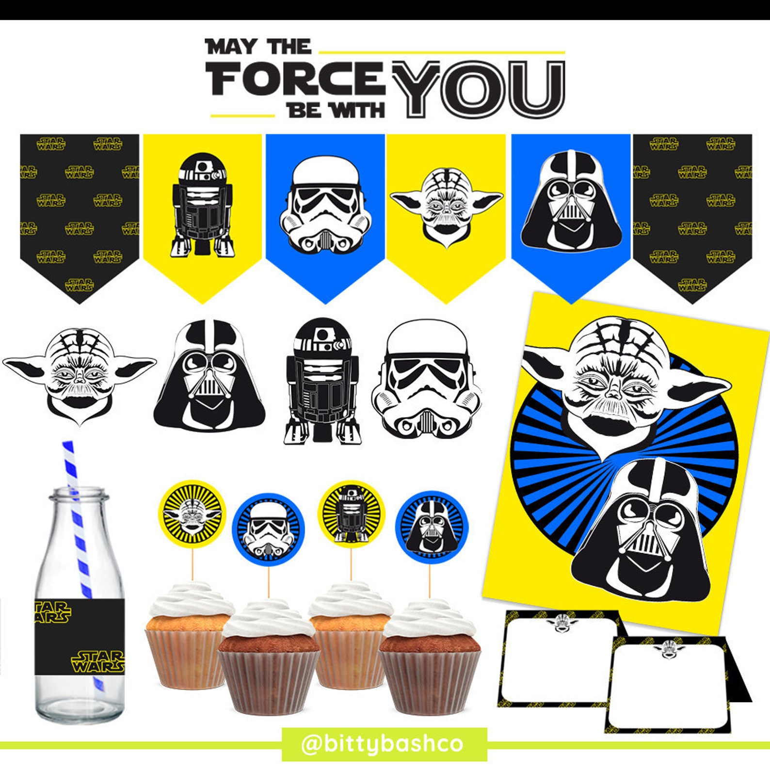Star Wars Party DIY Printable Star Wars Theme Party Decorations ...