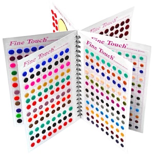 Multicolor Bindi Book: 948 Velvet Forehead Stickers, Long-Lasting Adhesive