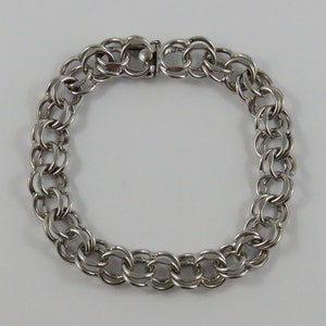 7 1/2" Sterling Silver Charm Bracelet Without Charms