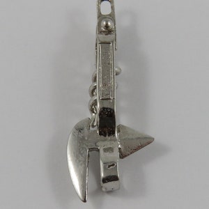 Bottle Opener & Corkscrew Mechanical Sterling Silver Vintage Charm For Bracelet image 3