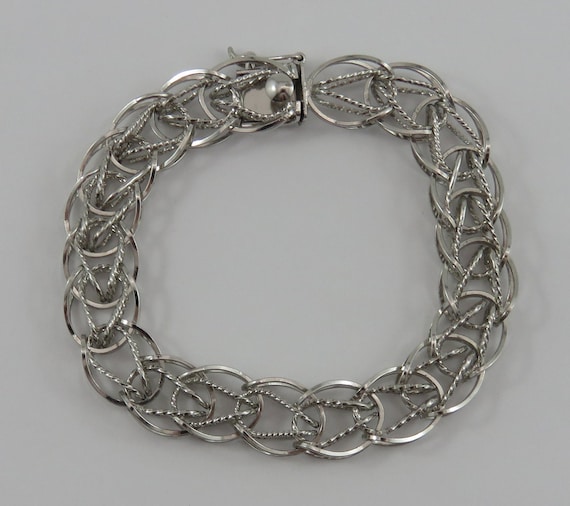 ま*ー様 Antique Silver Chain Bracelet PRY シ 7 1/4