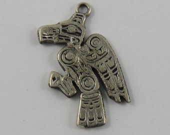 Bird Sterling Silver Vintage Charm For Bracelet