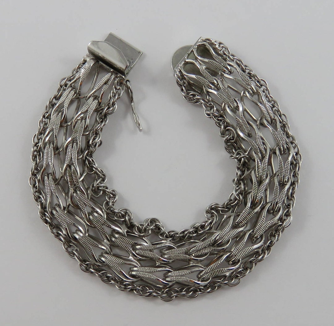 7 Sterling Silver Charm Bracelet Without Charms Etsy