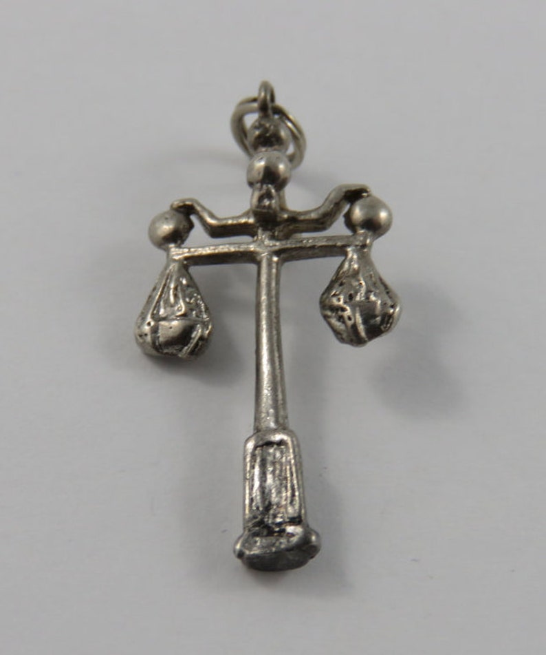 Lamp Post Silver Vintage Charm For Bracelet