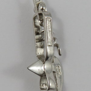 Bottle Opener & Corkscrew Mechanical Sterling Silver Vintage Charm For Bracelet image 9