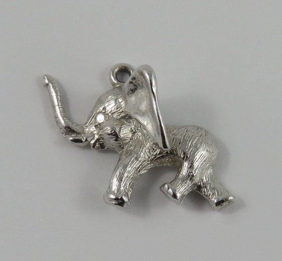 Elephant Sterling Silver vintage Charme Pour Bracelet Etsy France