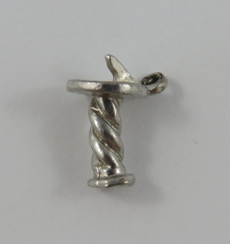 Sundial Sterling Silver Vintage Charm For Bracelet