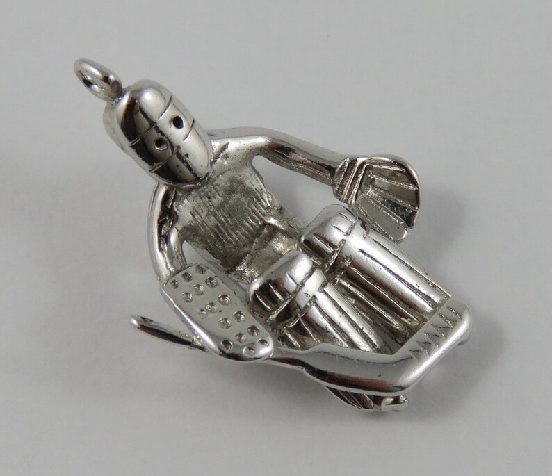 Hockey Goalie Sterling Silver Vintage Charm For Bracelet