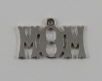 MOM Sterling Silver Vintage Charm For Bracelet