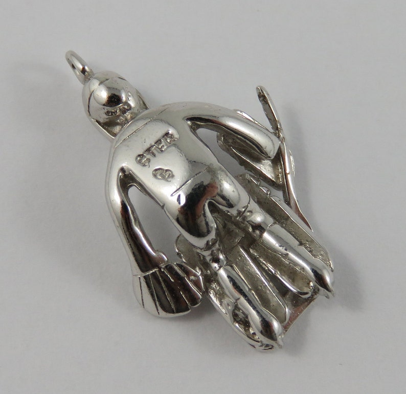 Hockey Goalie Sterling Silver Vintage Charm For Bracelet