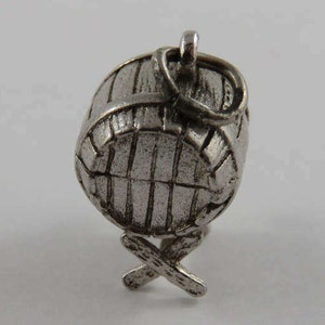 Beer Keg Sterling Silver Vintage Charm For Bracelet image 4