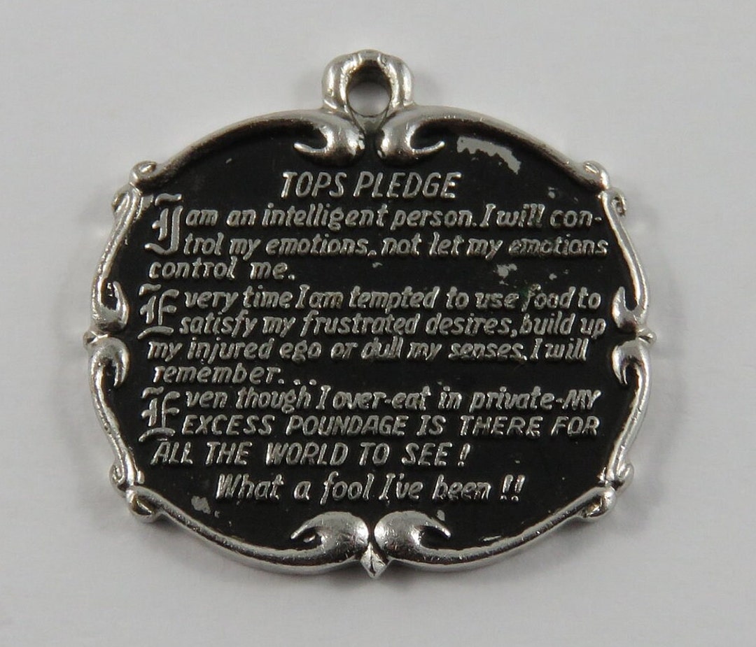 Enamel Tops Pledge Vintage Charm for Bracelet Etsy