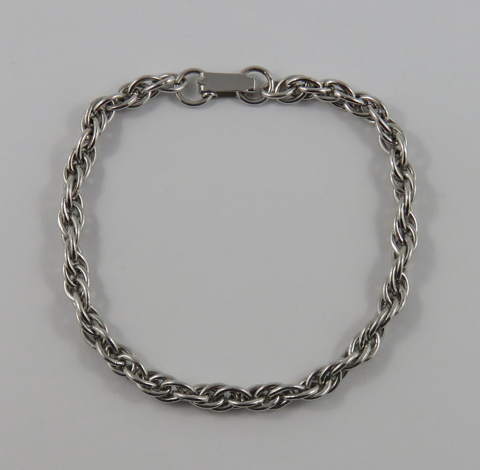 7 Vintage Sterling Silver Charm Bracelet Without Charms Etsy New Zealand