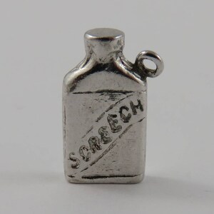 Newfoundland Screech Rum Bottle Sterling Silver Charm For Bracelet