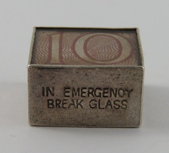 Emergency Funds In Case Of Emergency Break Glass Money Box Etsy