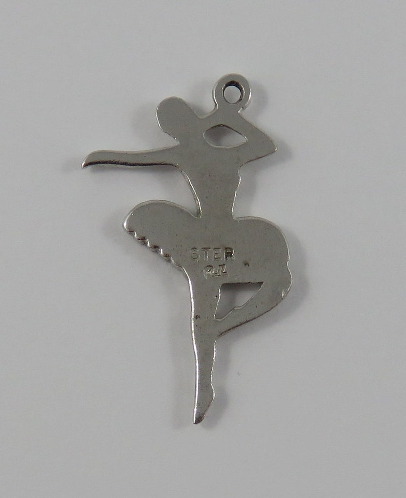 Ballerina Sterling Silver Vintage Charm For Bracelet