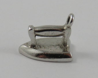 Iron Sterling Silver Vintage Charm For Bracelet