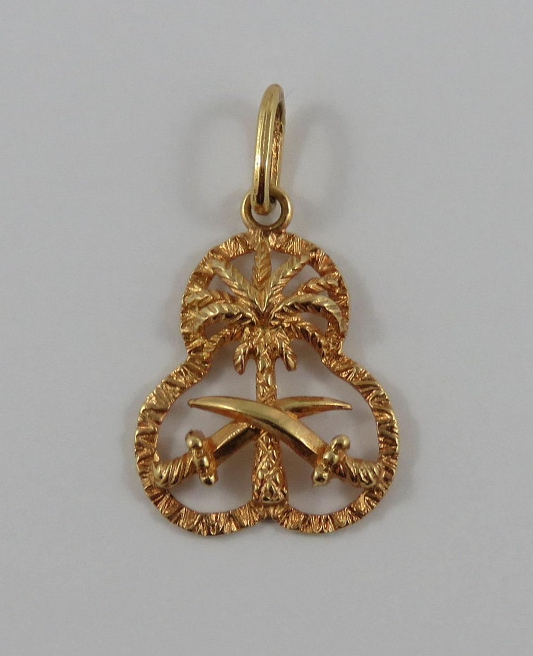 イタリア製14K ペンダントヘッド花モチーフ未使用