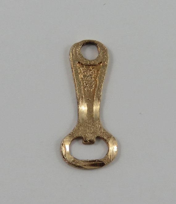 Vintage Bottle and Can Opener 14K Gold Charm