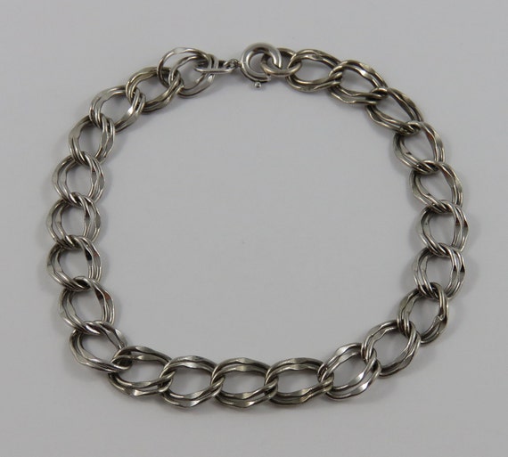8 Sterling Silver Charm Bracelet Without Charms Etsy