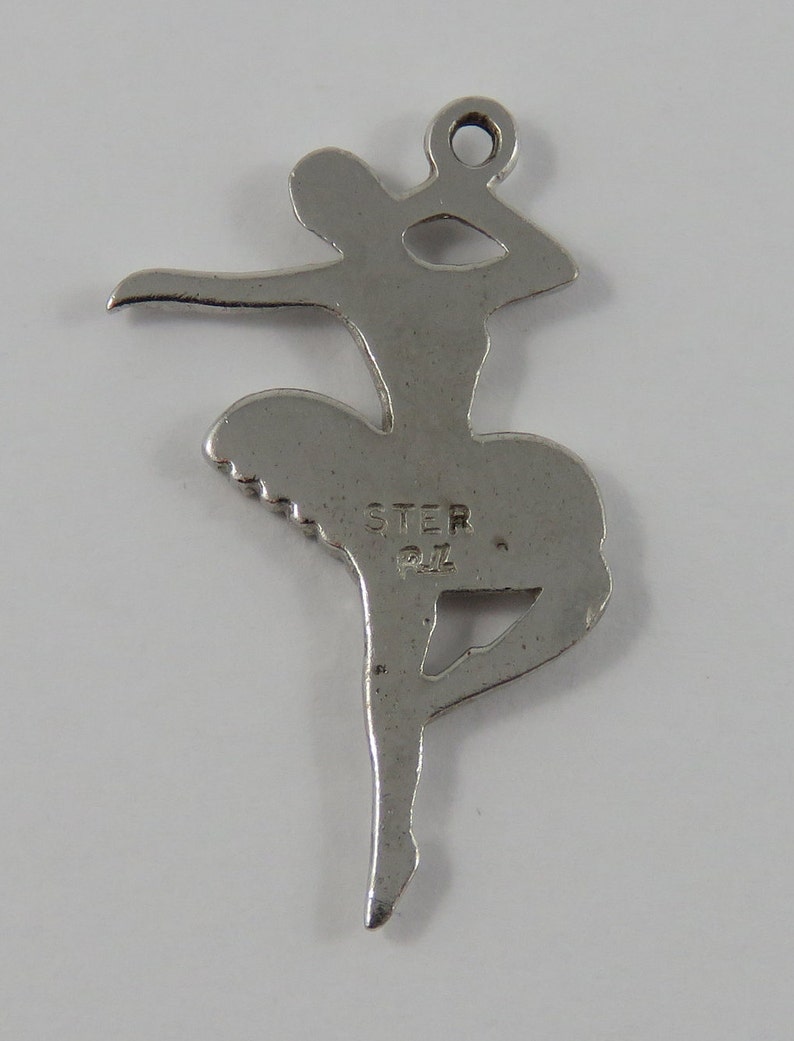 Ballerina Sterling Silver Vintage Charm For Bracelet