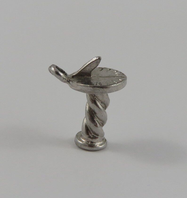 Sundial Sterling Silver Vintage Charm For Bracelet