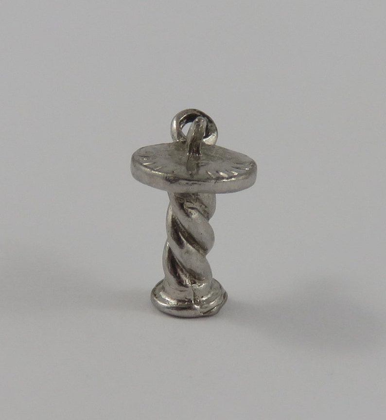Sundial Sterling Silver Vintage Charm For Bracelet