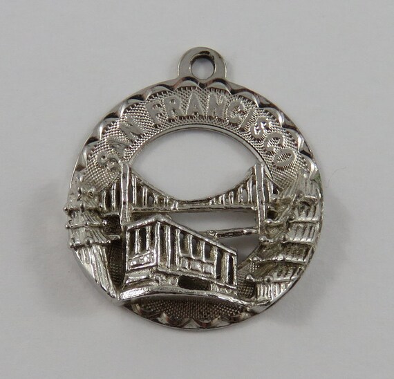 San Francisco Gate Bridge Trees & Cable Car Etsy Ireland