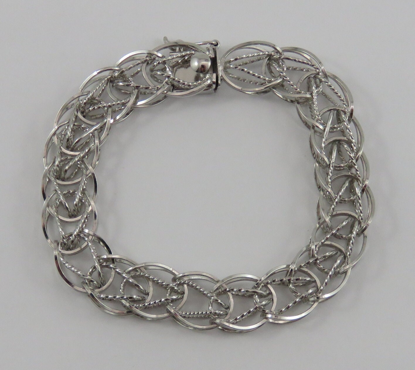 アクセサリー UK Vintage Silver Charm Bracelet 50g Vintage 50's Silver Charm Bracelet - Etsy