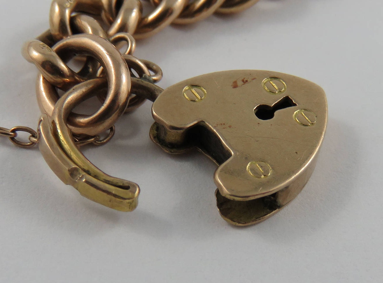 7 9 Karat Gold Vintage Charm Bracelet Without Charms & Etsy