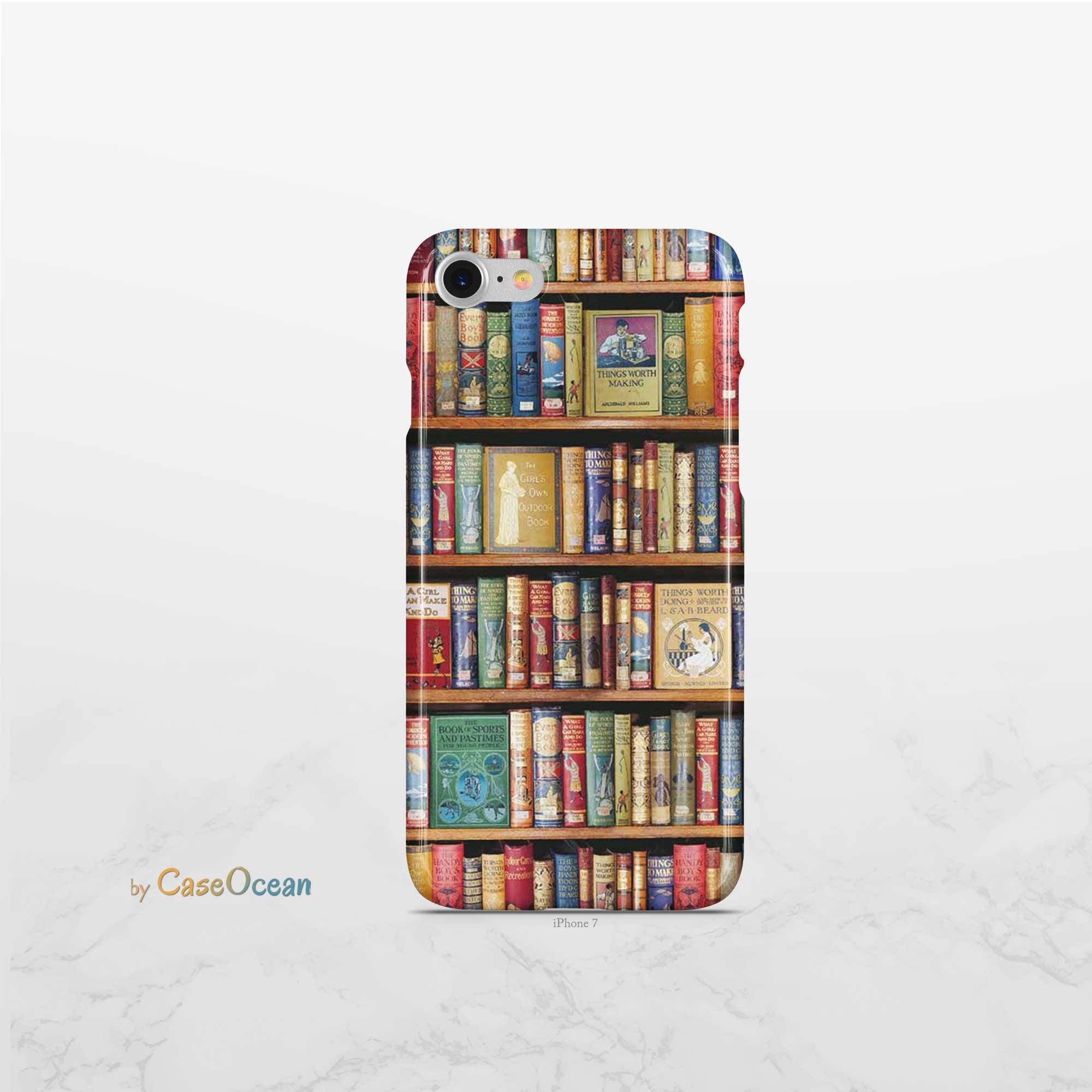 Bookshelf Book Phone Case for iPhone 7 8 6 6s Plus X Xs 5s SE Etsy