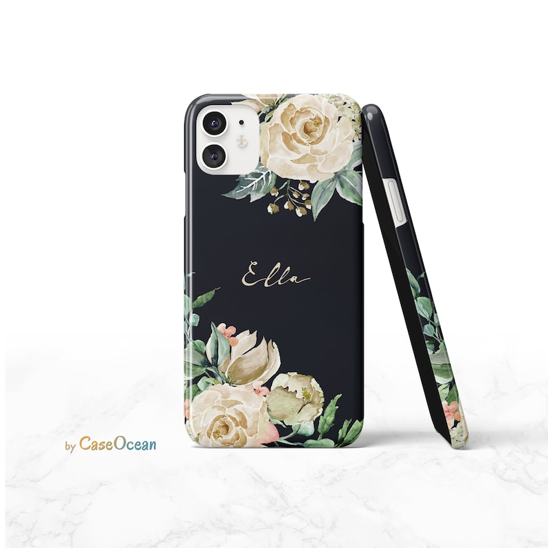 iPhone 11 Case Floral Custom iPhone 11 Pro iPhone XR X iPhone 8 7 6s Plus Case for Galaxy Note 9 Note 8 Galaxy S10 S9 S8 Plus S7 Edge