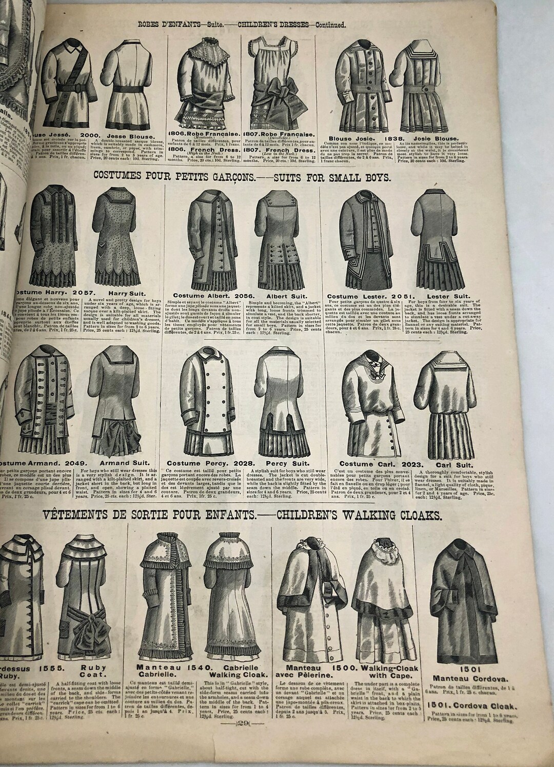 1870's Fashion Pattern Catalog - Etsy