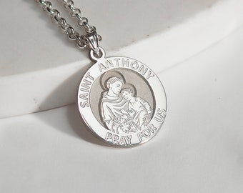 SAINT ANTHONY NecklaceSt Anthony NecklaceCatholic NecklaceCatholic GiftsConfirmation GiftsPatron Saint Jewelry Portugal