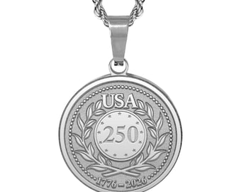 USA250 / America 250 Round Pendant