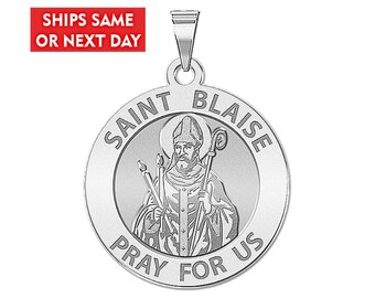 VPP Silver Tone St Blaise Medal Pendant Necklace 24 inch Ball Chain Gift Box & Prayer Card VPP Silver Tone St Blaise Medal Pendant Necklace 24 inch Ball Chain Gift Box & Prayer Card