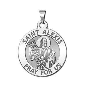 St. Alexis Runde religiöse Medaille