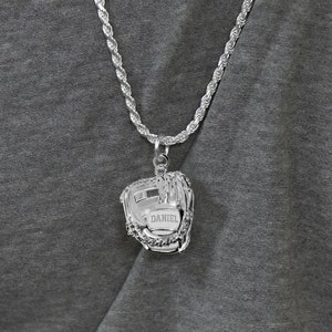 Personalized Baseball Glove Pendant