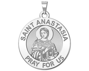Saint Anastasia Round Religious Medal