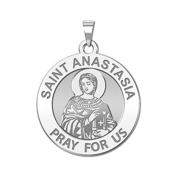 Saint Anastasia Round Religious Medal