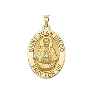 Saint Juan Diego OVAL Religious Medal