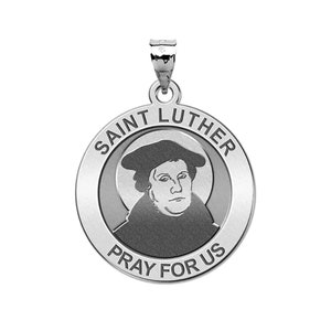 Saint Luther Round Religious Medal