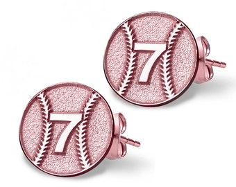 Orecchini a bottone da baseball alla moda