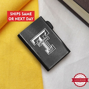 Cartera de metal de la Universidad Tecnológica de Texas