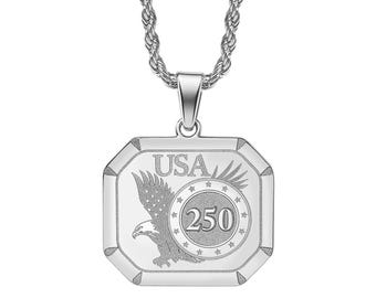 USA250 / America 250 Octagon Eagle Pendant