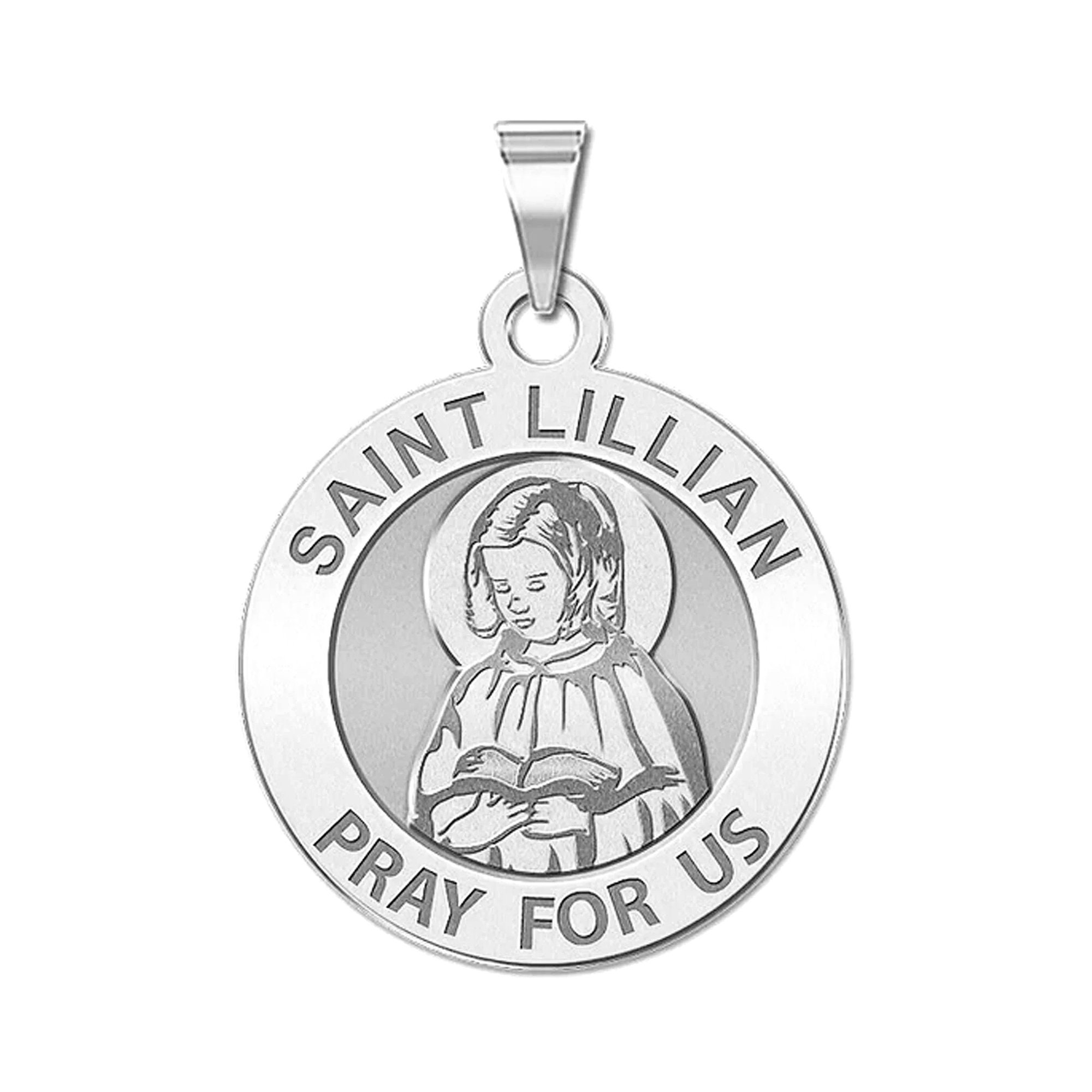 St. Agatha / Nurse Custom Medal In Sterling Silver, 14kt Yellow Gold