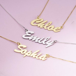 Personalized Name Necklace - Necklace with Name - Gold Name Necklaces - Dainty Necklace Name -Necklaces with Names - Silver Necklaces Name