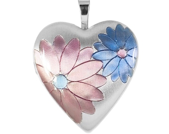 Collar Rosa Eterna Collar Con Rosa Eterna Y Corazón De Plata 925 - Colgante Con Rosa Conservada Roja, Cadena De 18 Pulgadas - Regalo Para Ella En Navidad, San Valentín O Cumpleaños