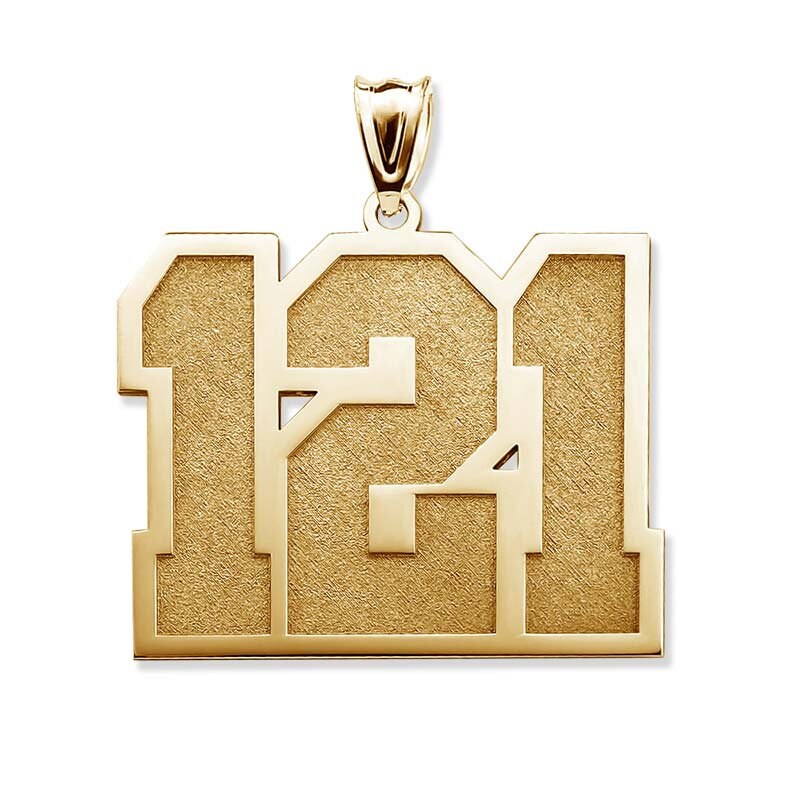 Sports Number Charm Personalized Number Necklace Etsy